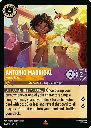 Image for Antonio Madrigal - Friend to All (5/204) - Disney Lorcana