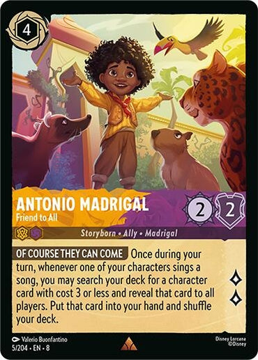 Image for Antonio Madrigal - Friend to All (5/204) - Disney Lorcana