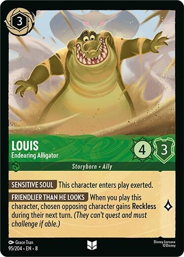 Image for Louis - Endearing Alligator (95/204) - Disney Lorcana
