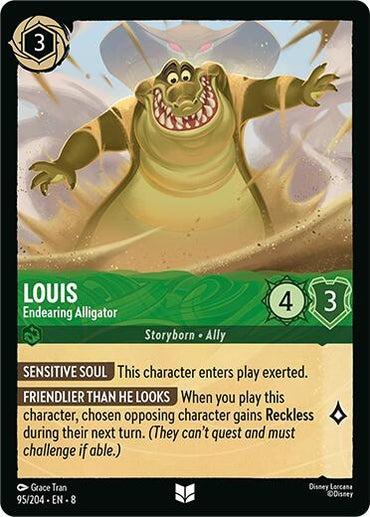 Image for Louis - Endearing Alligator (95/204) - Disney Lorcana