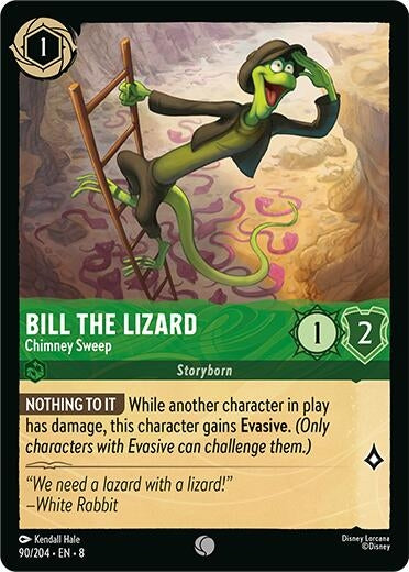 Image for Bill the Lizard - Chimney Sweep (90/204) - Disney Lorcana