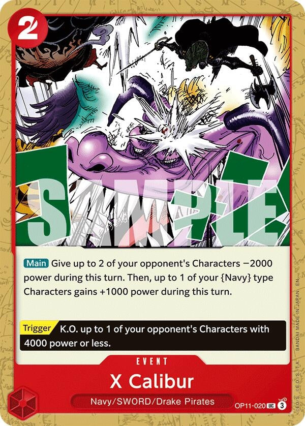 Image for X Calibur (OP11-020) - One Piece Card Game