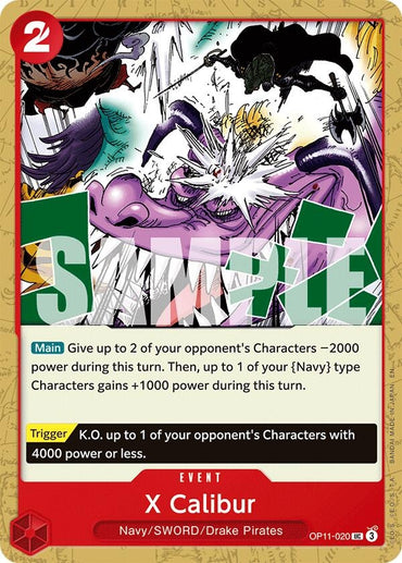 Image for X Calibur (OP11-020) - One Piece Card Game