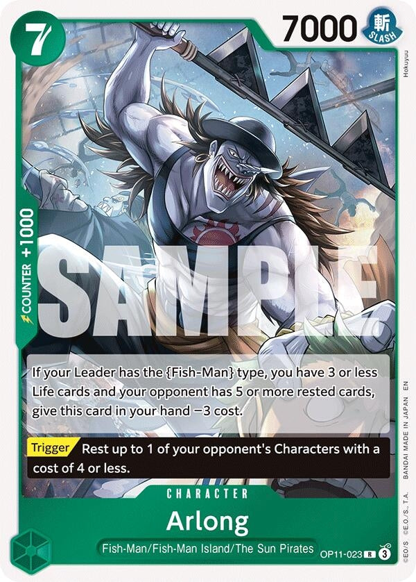 Image for Arlong (OP11-023) - One Piece Card Game