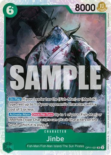 Image for Jinbe (031) (OP11-031) - One Piece Card Game