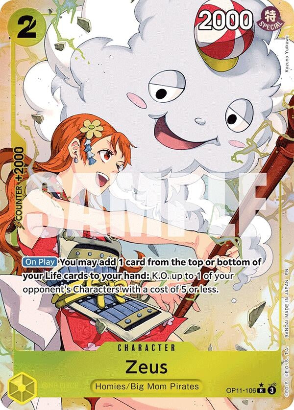 Image for Zeus (Alternate Art) (OP11-106) - One Piece Card Game