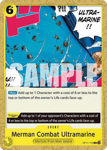 Image for Merman Combat Ultramarine (OP11-116) - One Piece Card Game