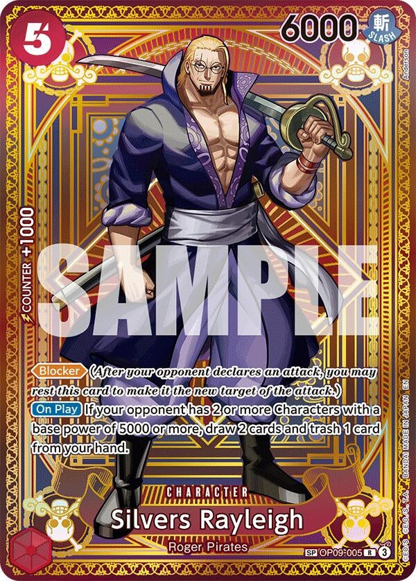 Image for Silvers Rayleigh (SP) (OP09-005) - One Piece Card Game