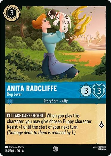 Image for Anita Radcliffe - Dog Lover (155/204) - Disney Lorcana
