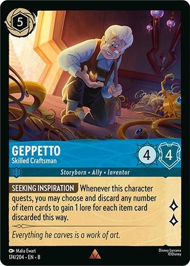 Image for Geppetto - Skilled Craftsman (174/204) - Disney Lorcana