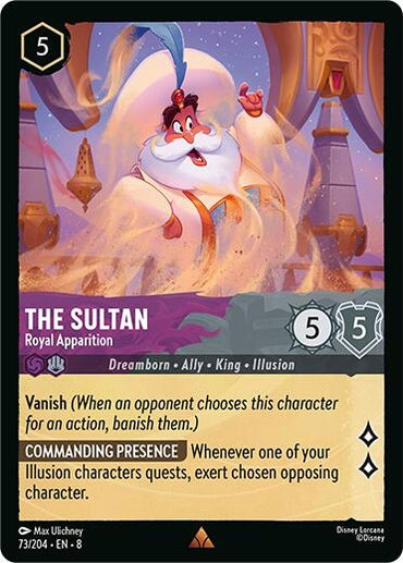 Image for The Sultan - Royal Apparition (73/204) - Disney Lorcana