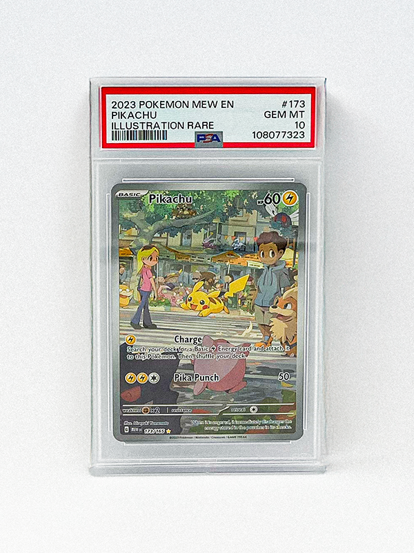 2023 Pokemon 151 Mew En Pikachu Illustration Rare # 173/165 PSA 10 Gem Mint